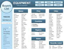 Tablet Screenshot of equipmentbuyerslist.com